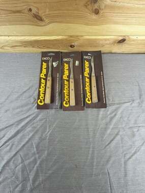 Lot of Vintage EKCO Contour Parer Knives Stainless Hardwood 05024 New Old Stock
